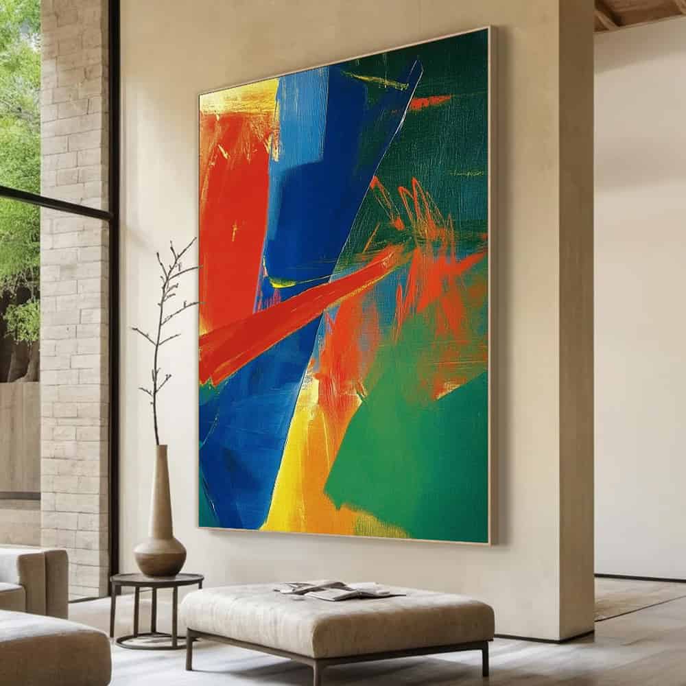 COLOR ABSTRACT ART "PRIMAL CLASH"