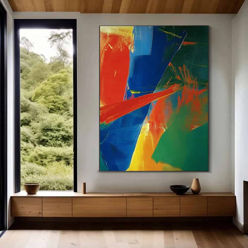 COLOR ABSTRACT ART "PRIMAL CLASH"