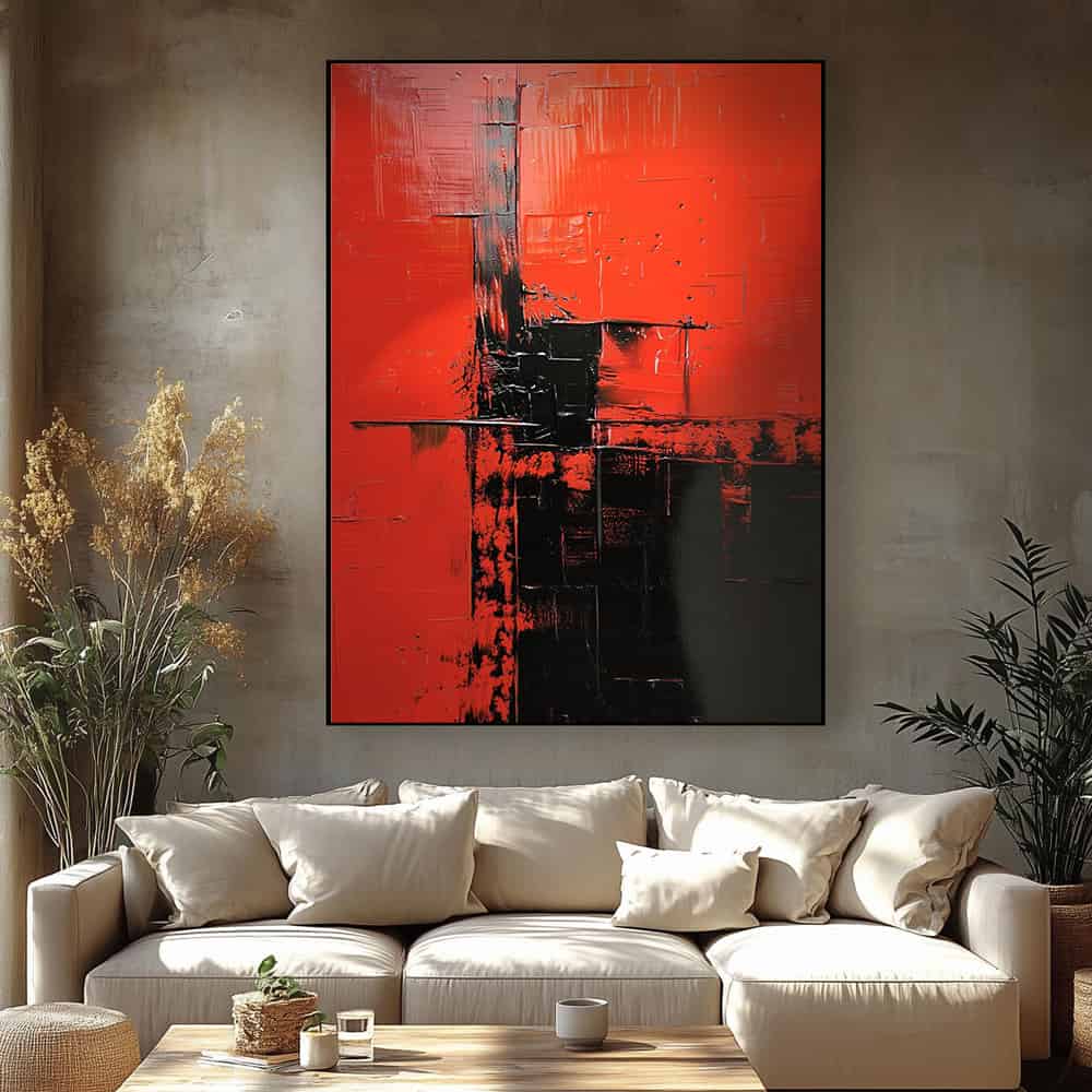 ABSTRACT ART "VOLCANIC FRACTURE"