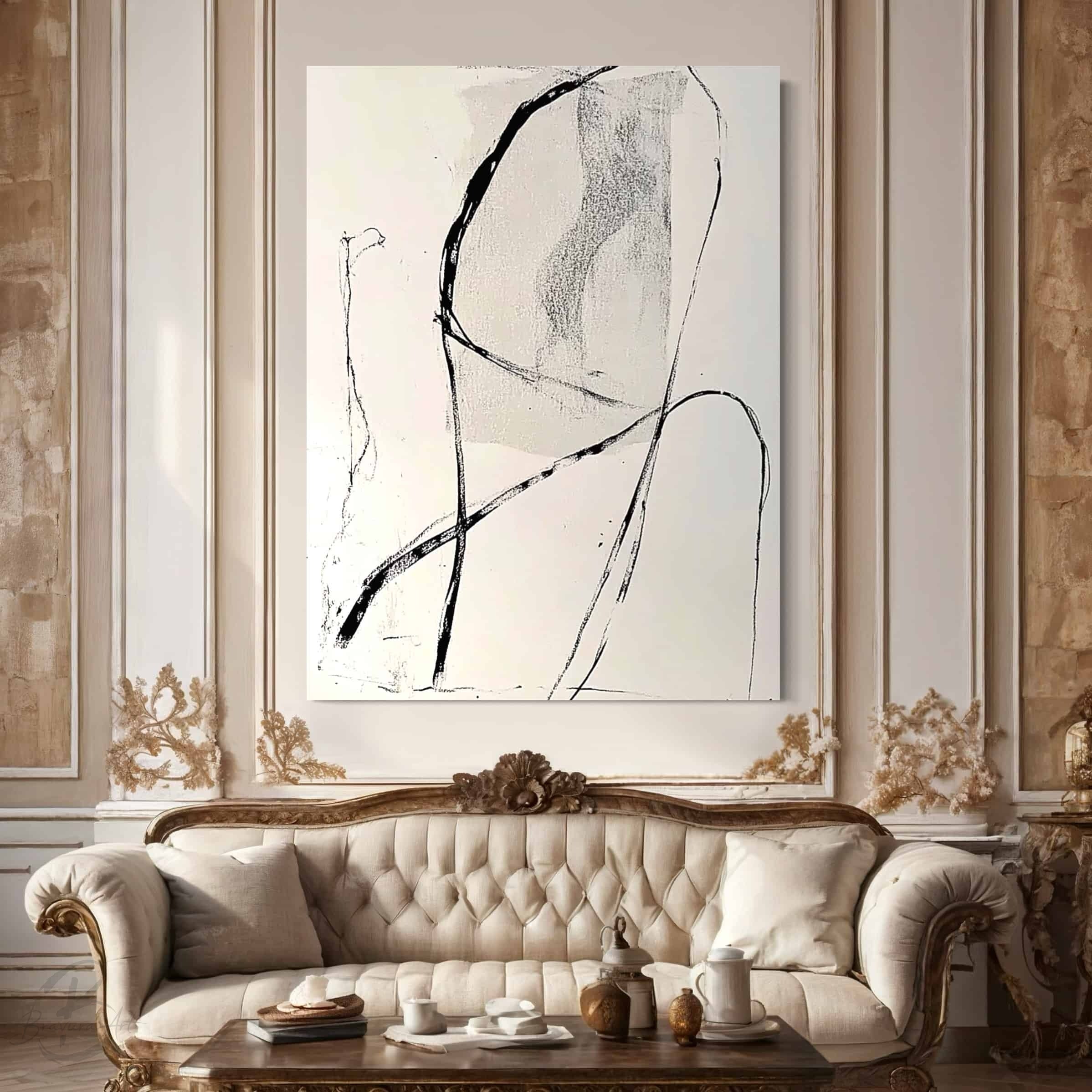 GEOMETRIC ART "UNWINDING LINES"