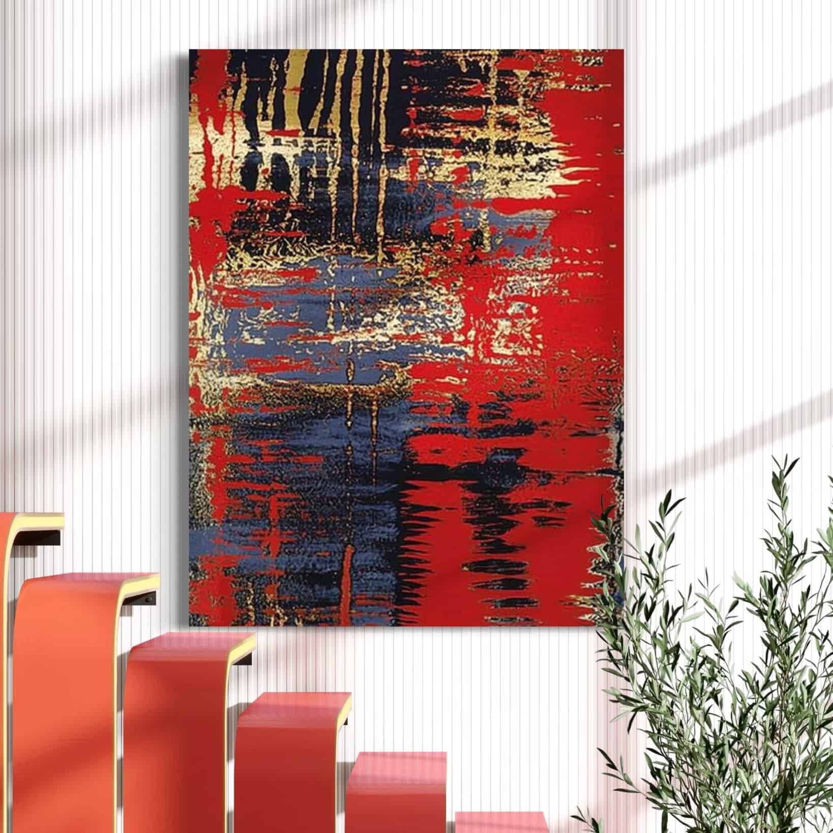 ABSTRACT EXPRESSIONISM: "ROYAL FLUSH"
