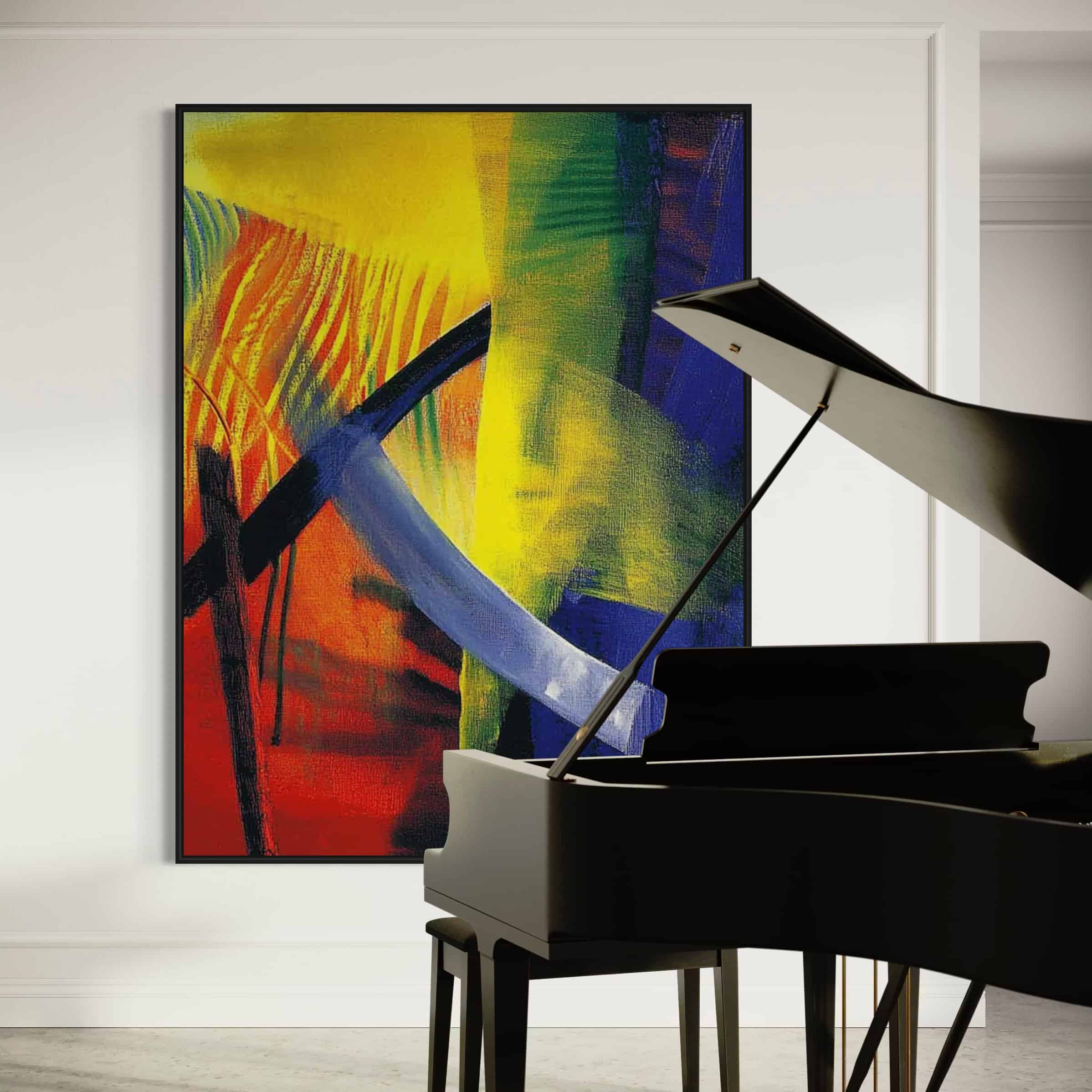 ABSTRACT EXPRESSIONIST PAINTING: "COSMIC DANCE"