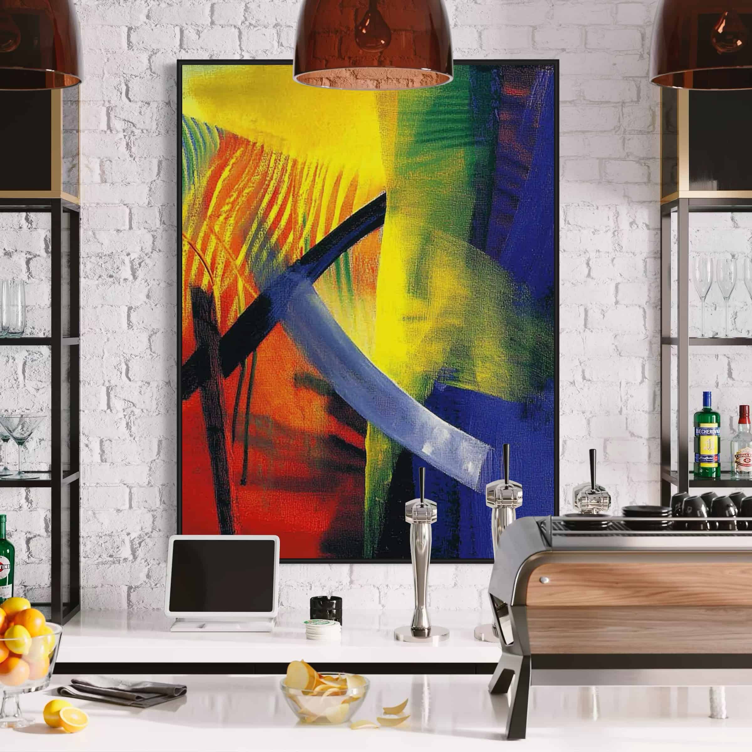 ABSTRACT EXPRESSIONIST PAINTING: "COSMIC DANCE"