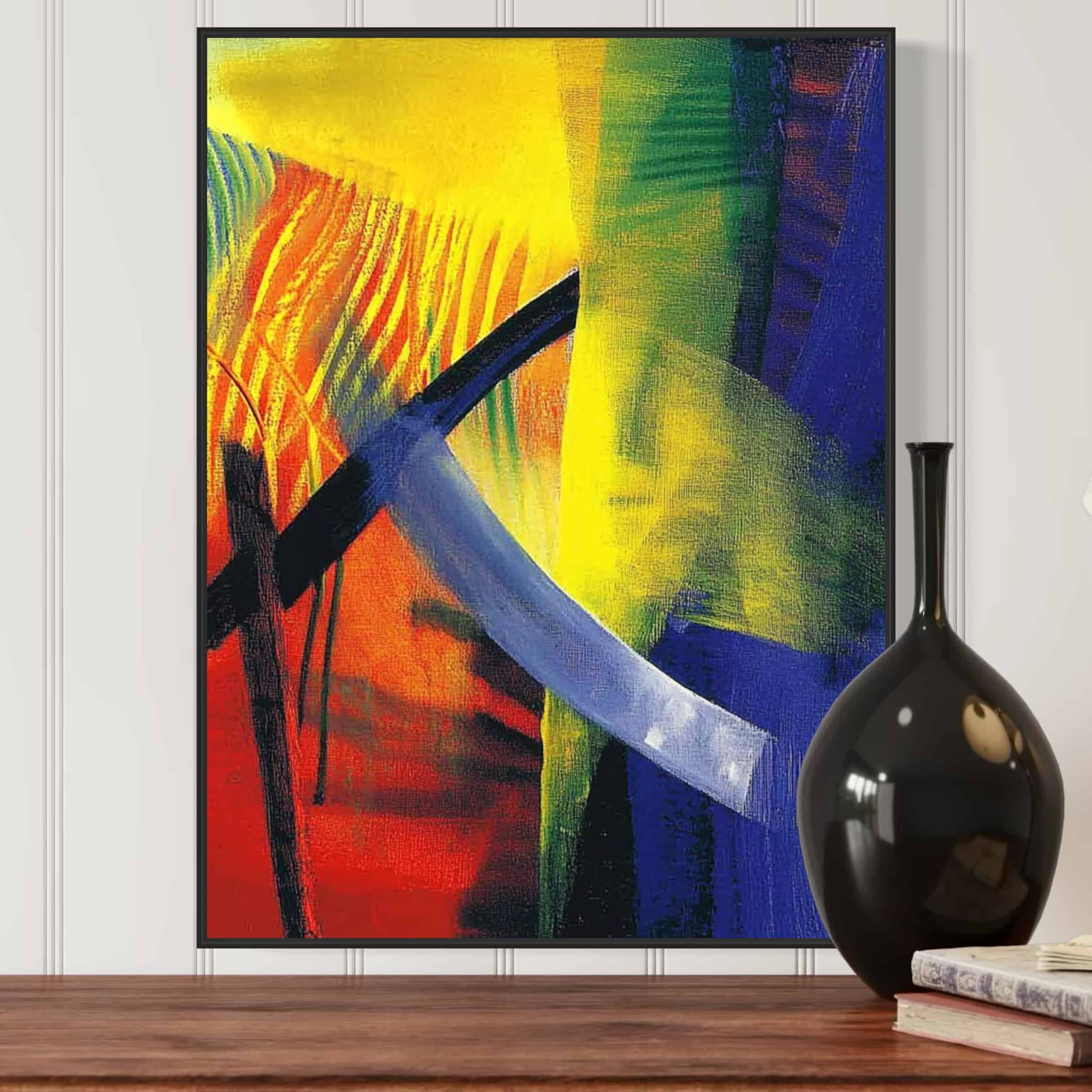 ABSTRACT EXPRESSIONIST PAINTING: "COSMIC DANCE"