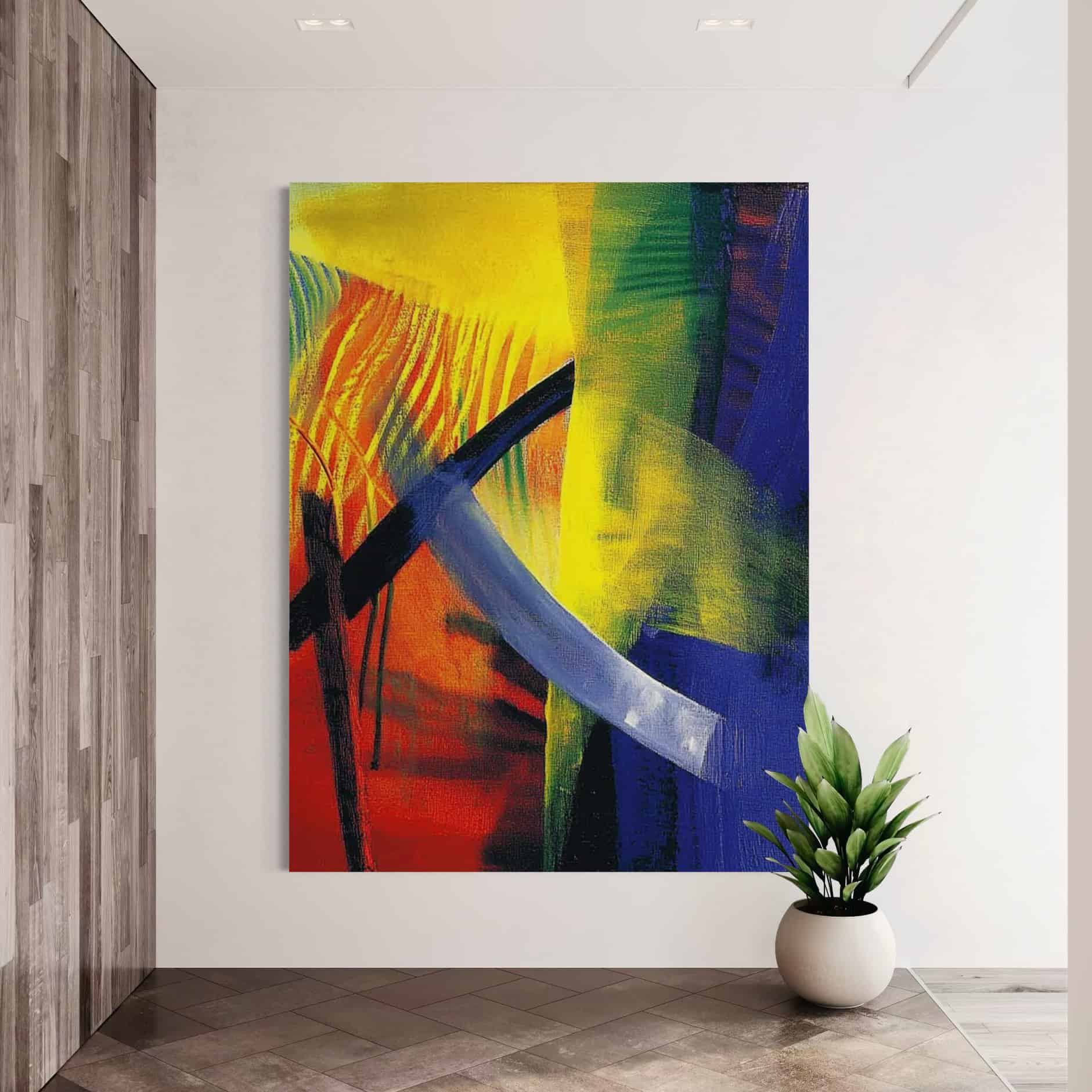 ABSTRACT EXPRESSIONIST PAINTING: "COSMIC DANCE"