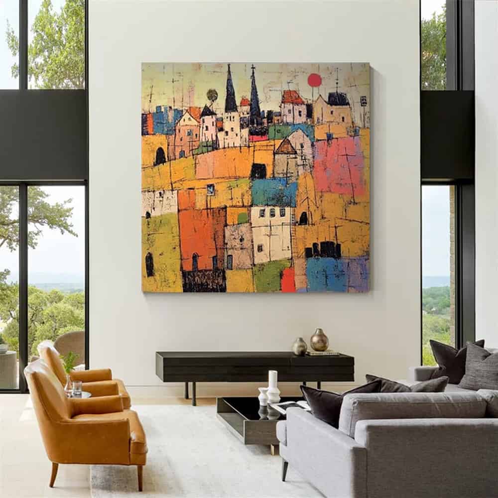 ARCHITECTURE ART "HILLSIDE MOSAIC"
