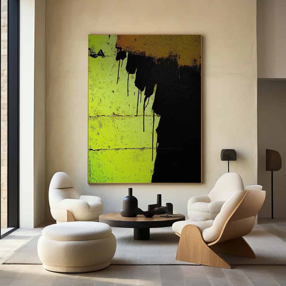 BLACK TEXTURED ART "ACID ETCHING"