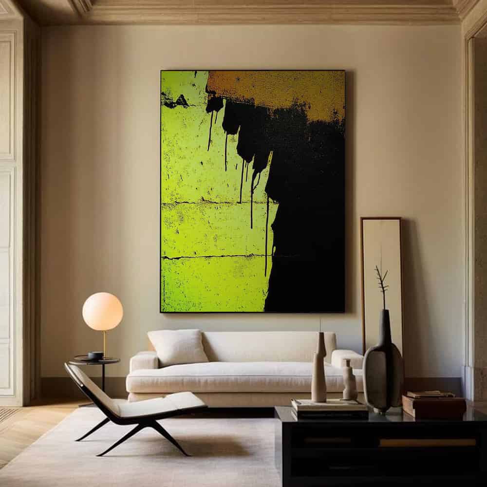 BLACK TEXTURED ART "ACID ETCHING"