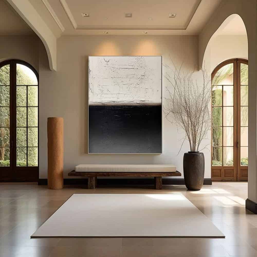 BLACK TEXTURED ART "THE ABYSS"