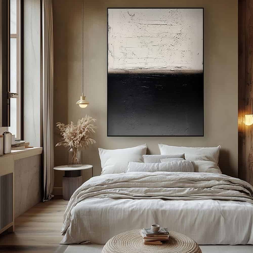 BLACK TEXTURED ART "THE ABYSS"