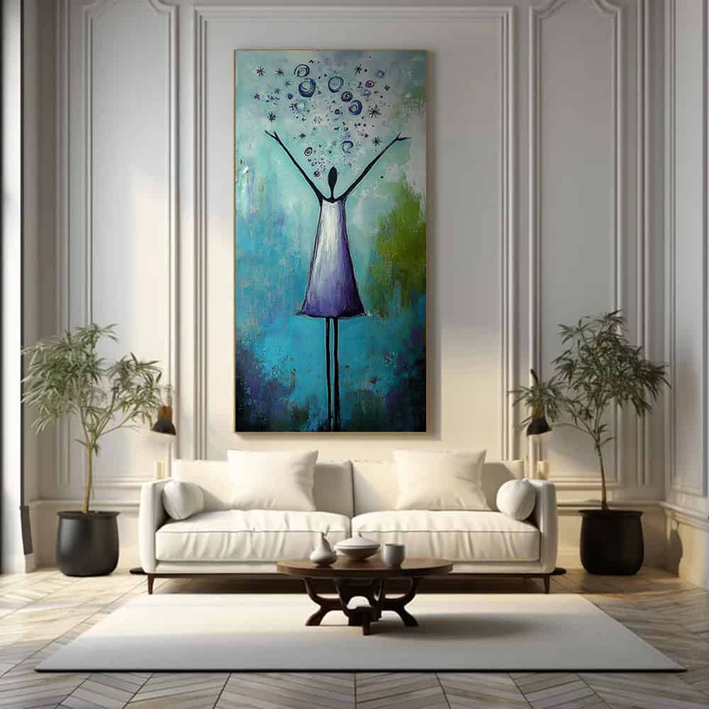 COLOR ABSTRACT ART "A WISH RELEASED"