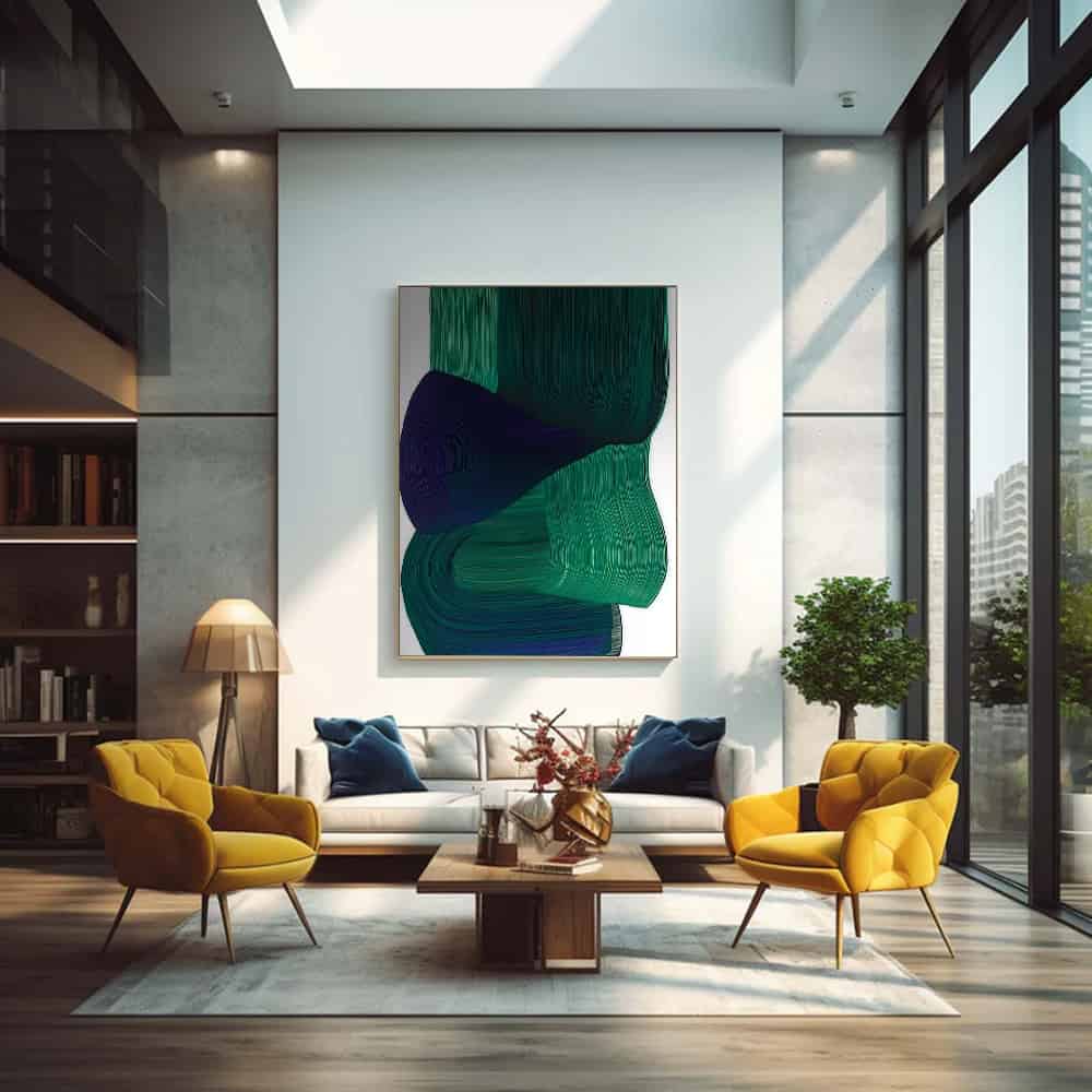 COLOR ABSTRACT ART "AQUATIC UNION"