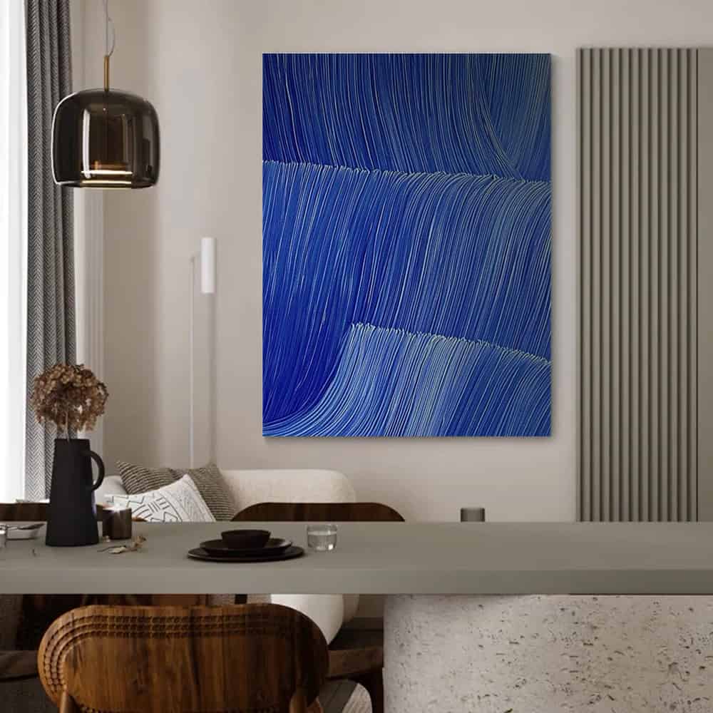 COLOR ABSTRACT ART "AZURE CASCADE"