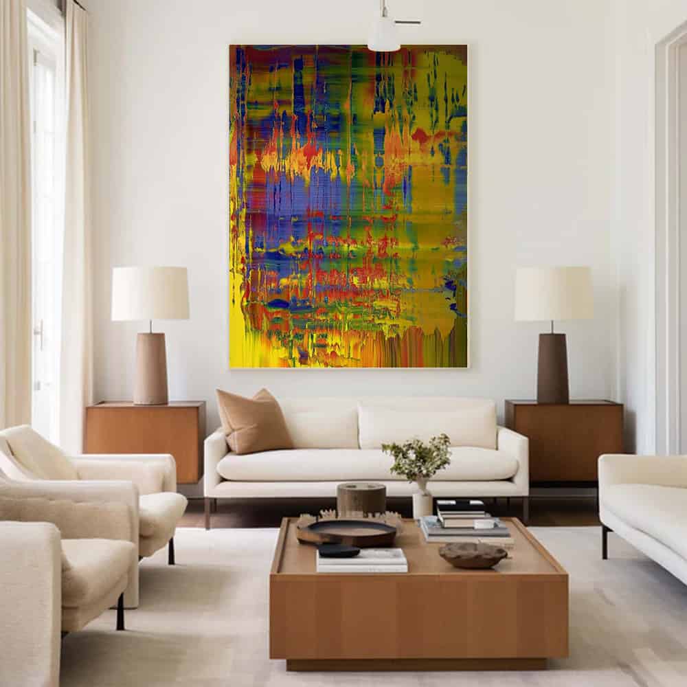 COLOR ABSTRACT ART "CHROMATIC FEVER"