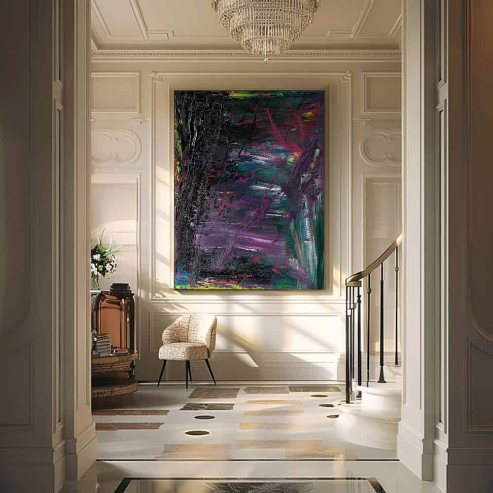 COLOR ABSTRACT ART "COSMIC SCAR"