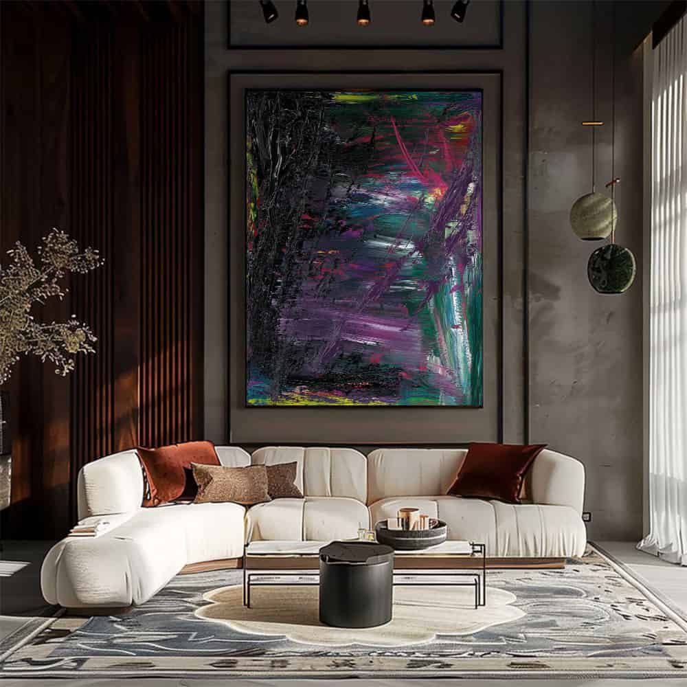 COLOR ABSTRACT ART "COSMIC SCAR"