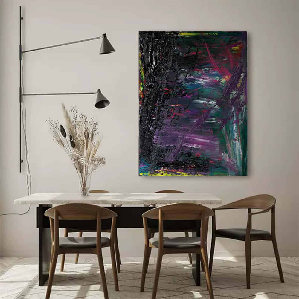 COLOR ABSTRACT ART "COSMIC SCAR"