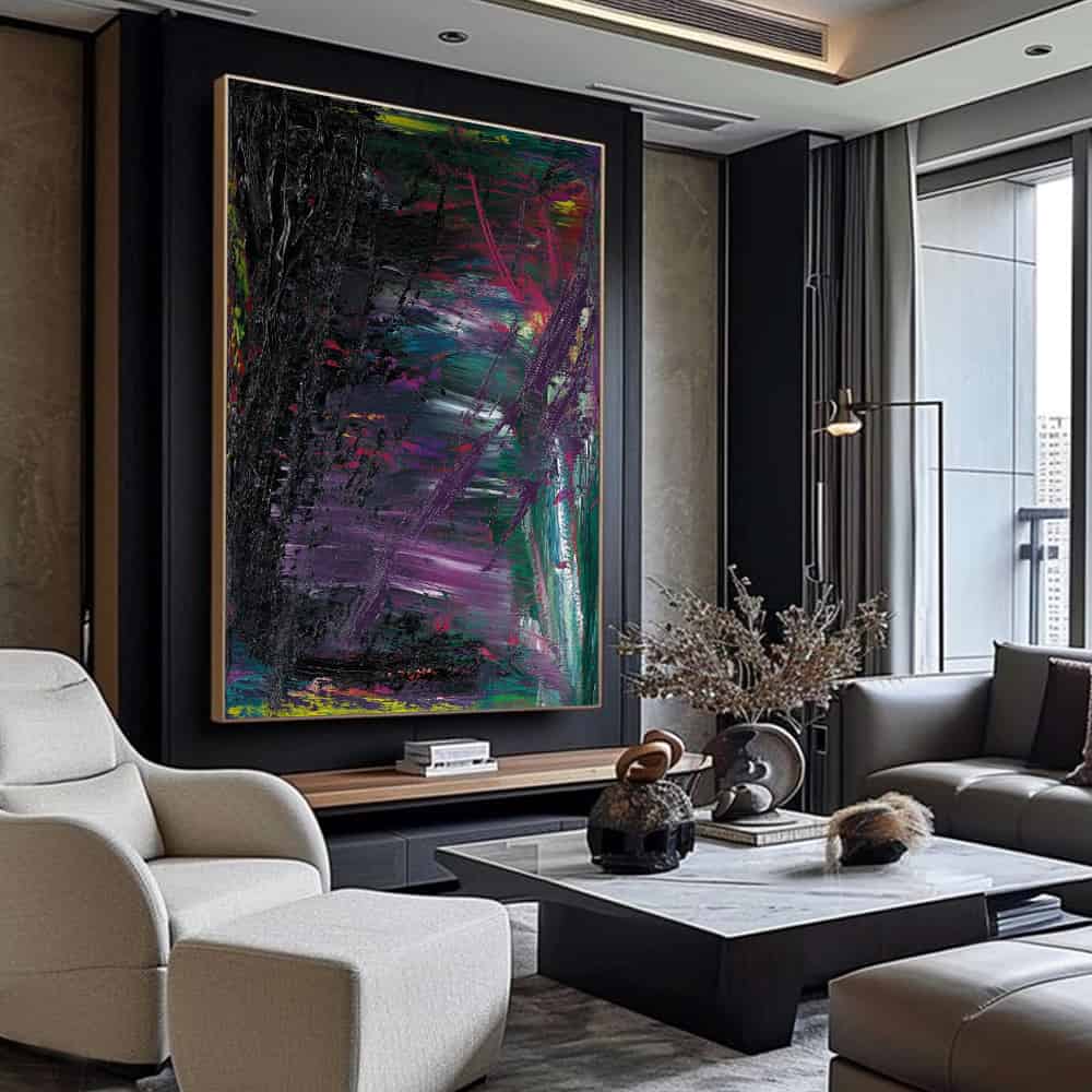 COLOR ABSTRACT ART "COSMIC SCAR"