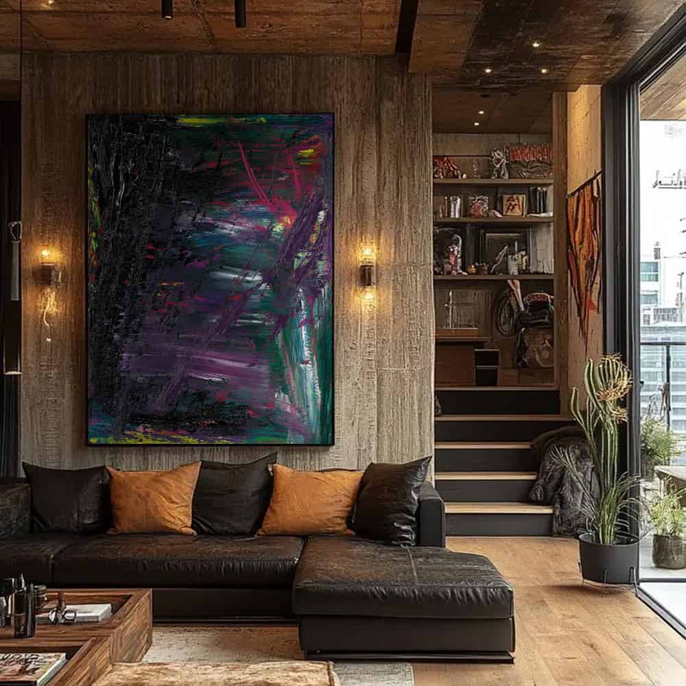 COLOR ABSTRACT ART "COSMIC SCAR"