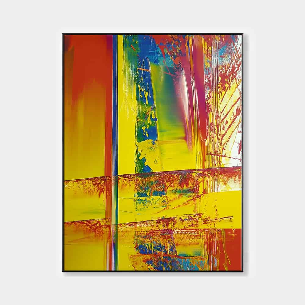 COLOR ABSTRACT ART "CRITICAL FAULT"