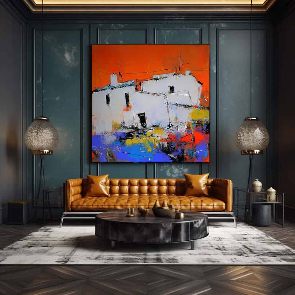 COLOR ABSTRACT ART "HAVOC HARBOR"