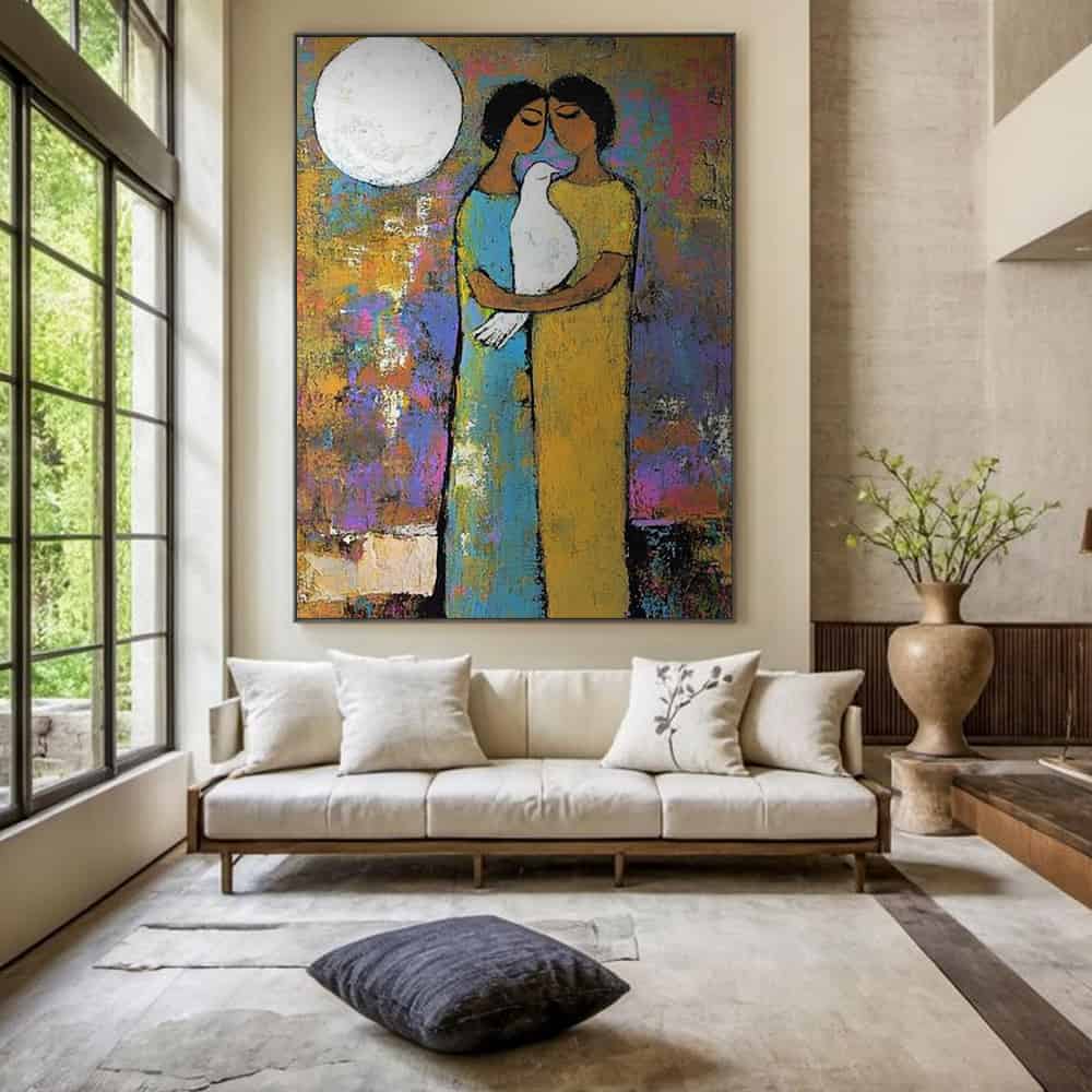 COLOR ABSTRACT ART "LUNAR VOW"