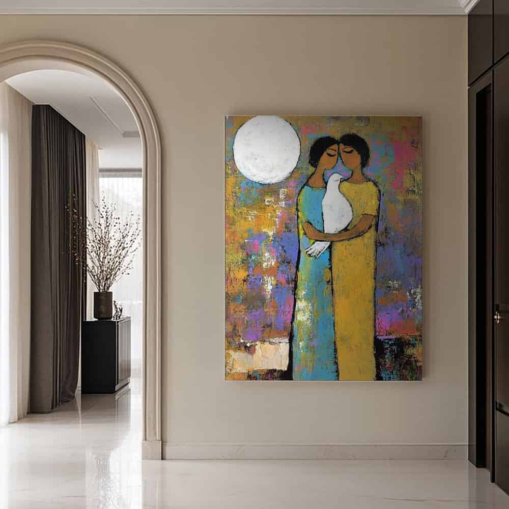COLOR ABSTRACT ART "LUNAR VOW"