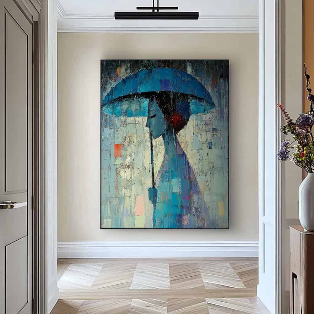 COLOR ABSTRACT ART "MOSAIC RAIN"