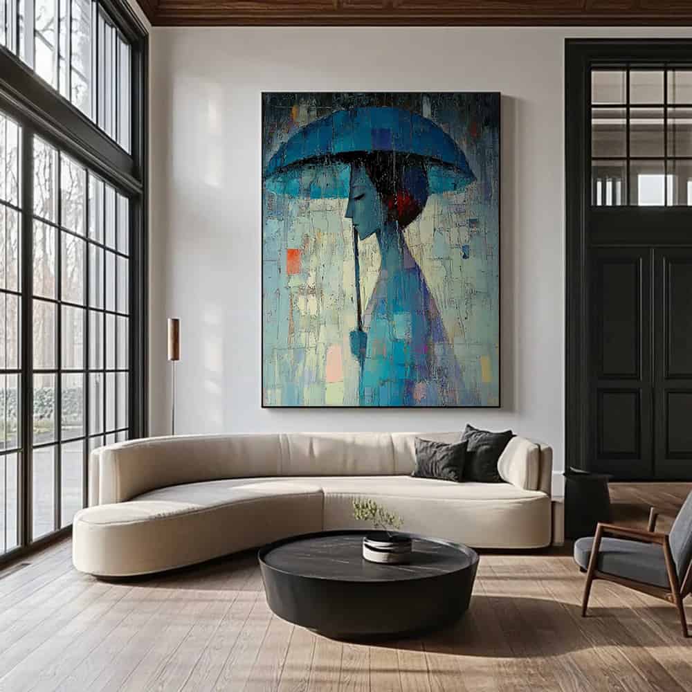COLOR ABSTRACT ART "MOSAIC RAIN"