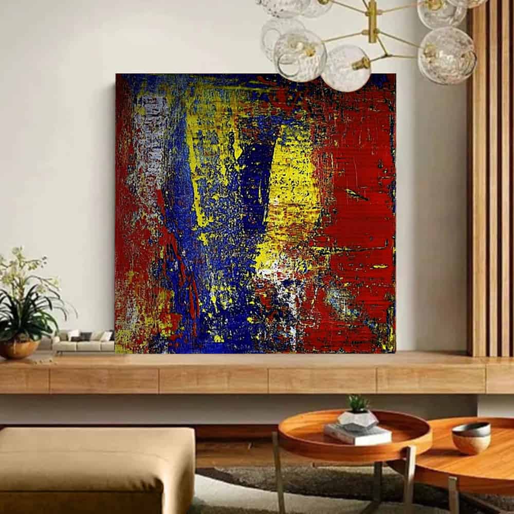 COLOR ABSTRACT ART "PRIMAL CLASH"