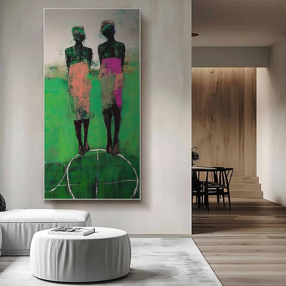 COLOR ABSTRACT ART "SHARED GROUND"