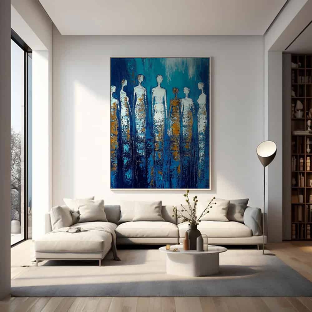 COLOR ABSTRACT ART "SPECTRAL SENTINELS"