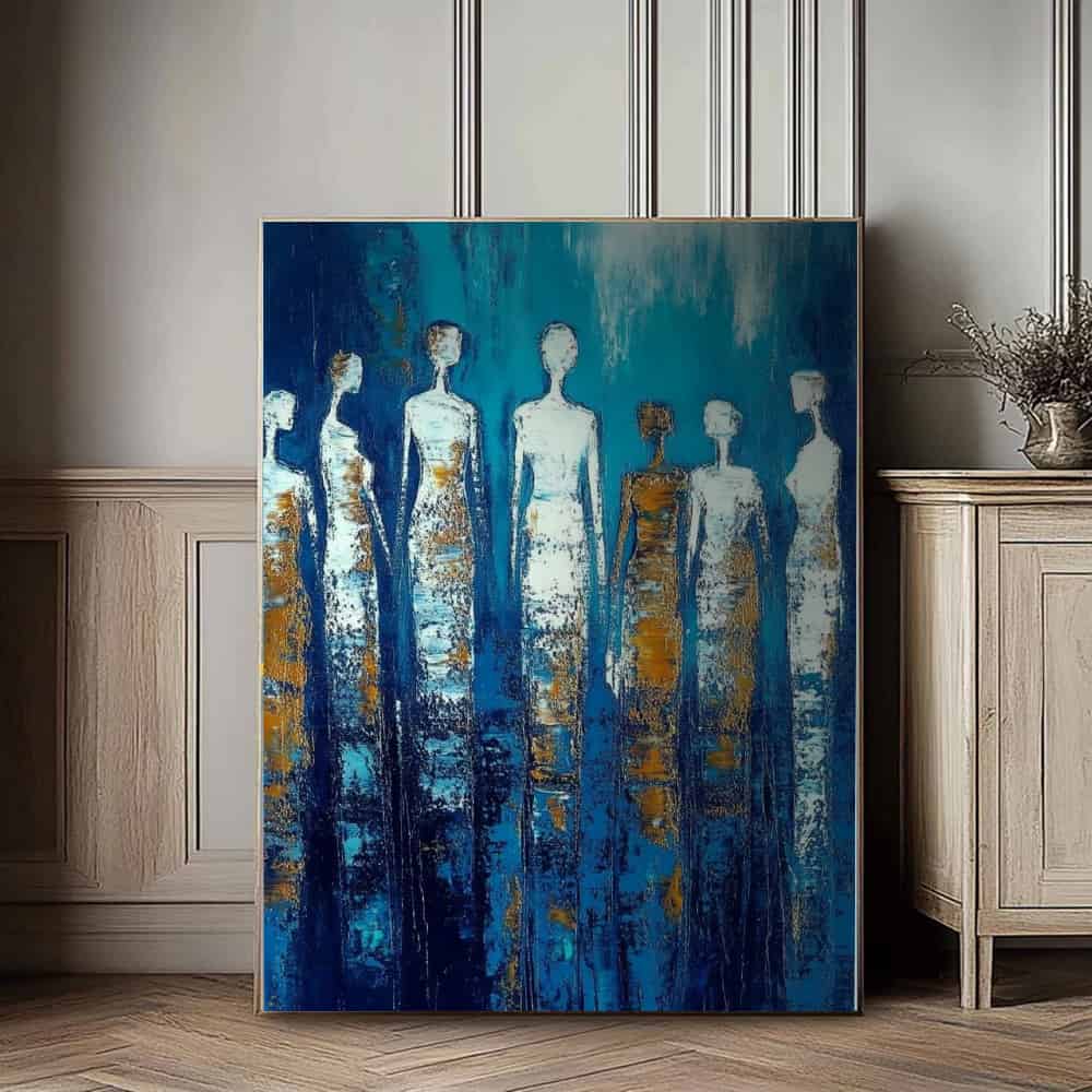 COLOR ABSTRACT ART "SPECTRAL SENTINELS"