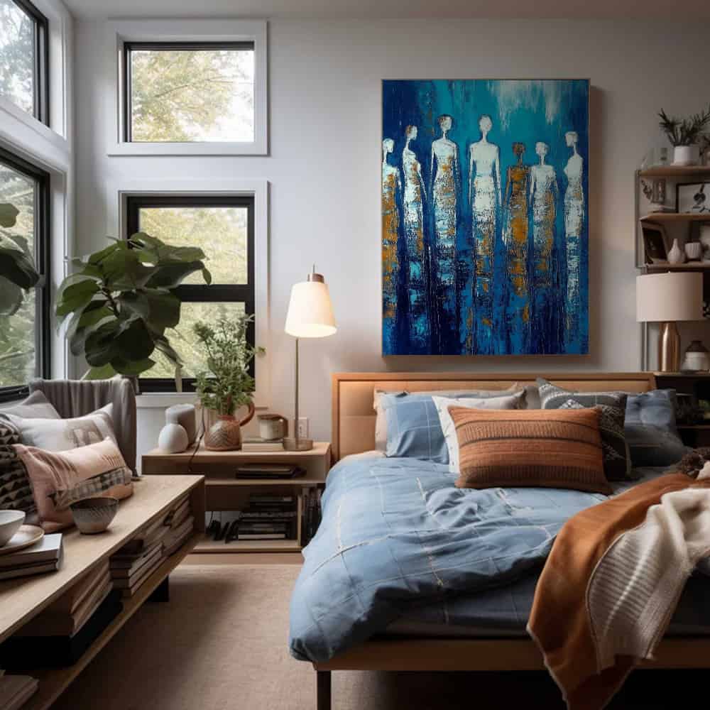COLOR ABSTRACT ART "SPECTRAL SENTINELS"