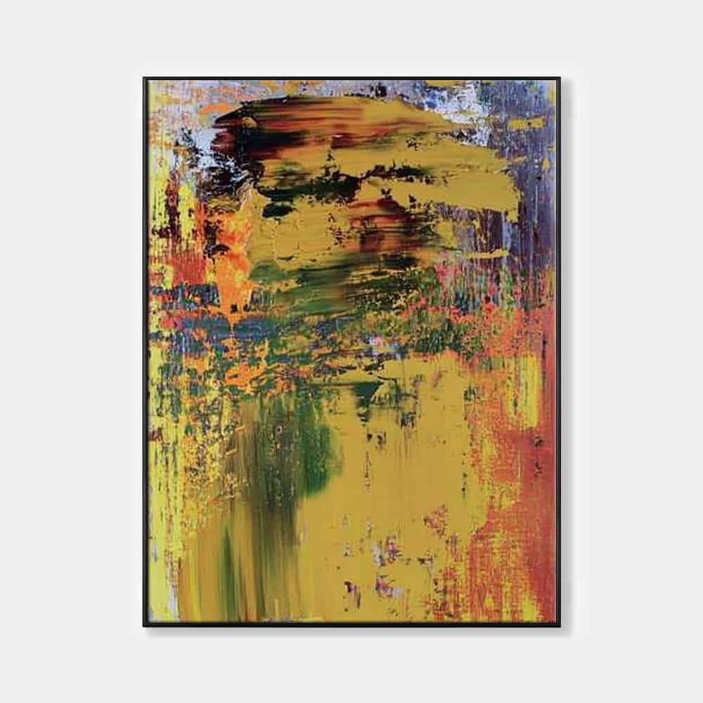 COLOR ABSTRACT ART "SUN SCRAPED"