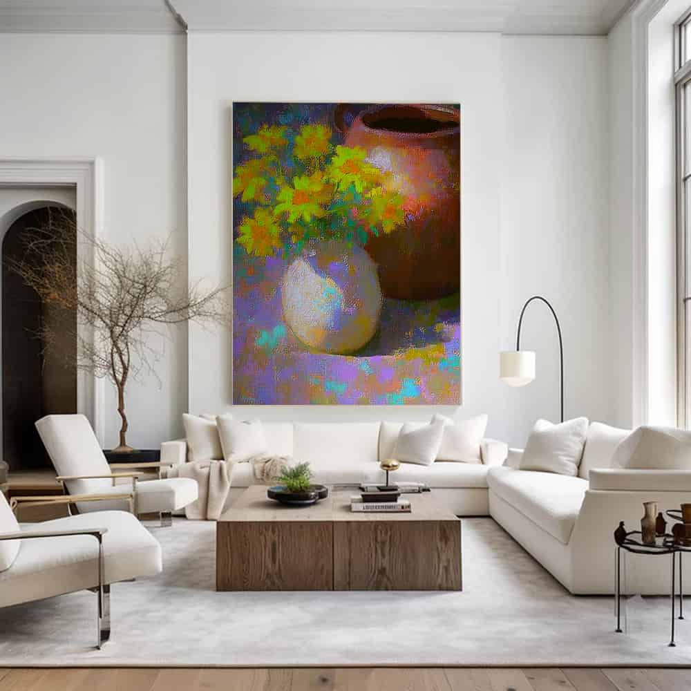 COLOR ABSTRACT ART "SUNLIGHT MOSAIC"