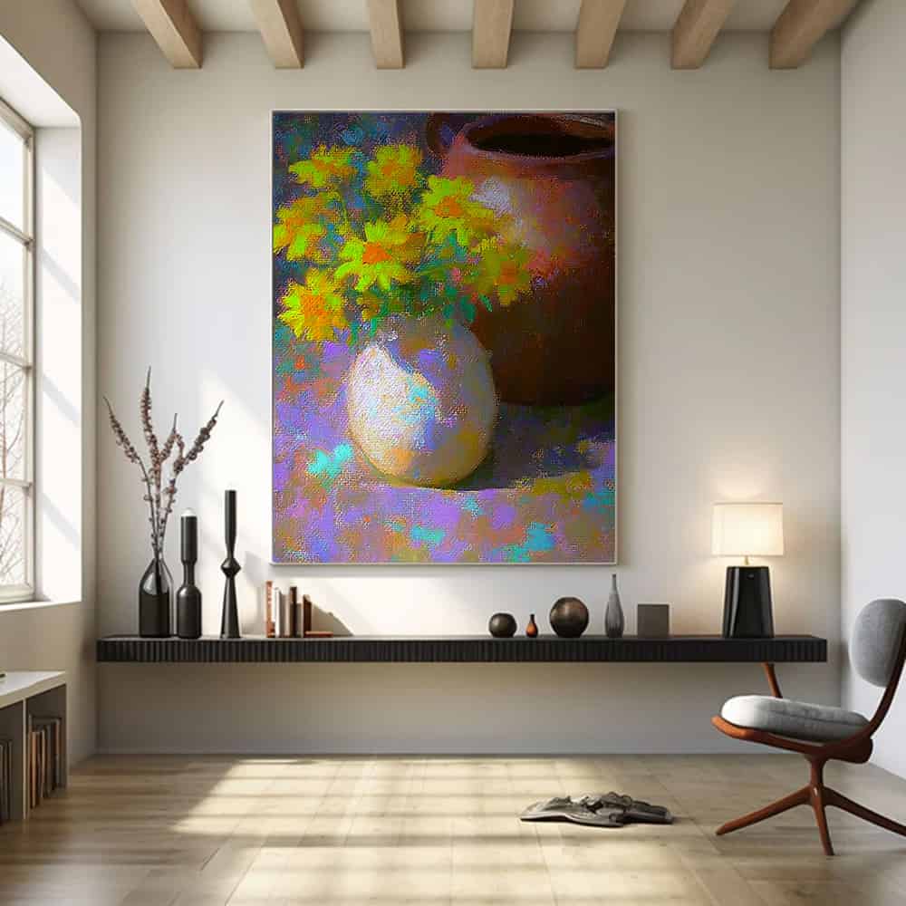 COLOR ABSTRACT ART "SUNLIGHT MOSAIC"