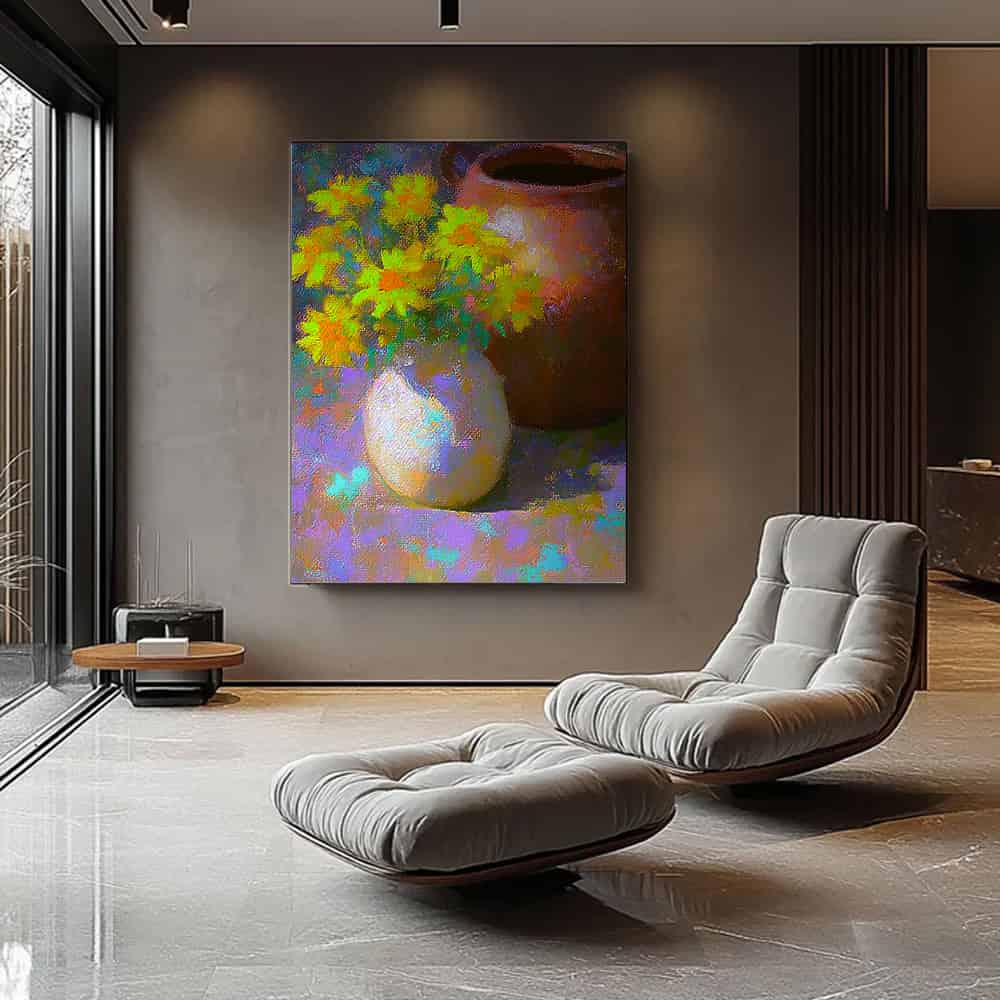 COLOR ABSTRACT ART "SUNLIGHT MOSAIC"