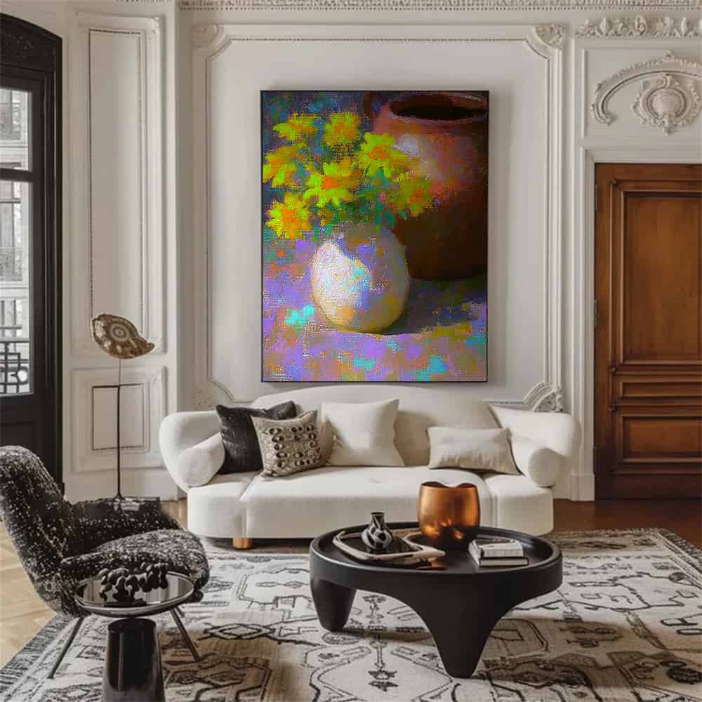 COLOR ABSTRACT ART "SUNLIGHT MOSAIC"