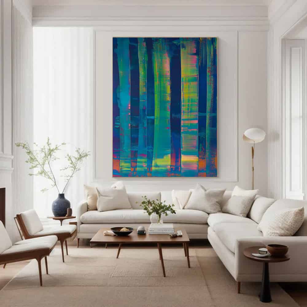 COLOR ABSTRACT ART "VIVID GLITCH"