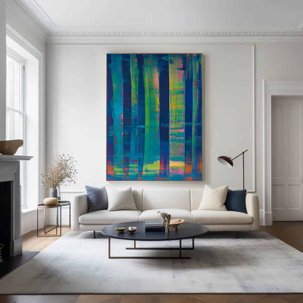 COLOR ABSTRACT ART "VIVID GLITCH"