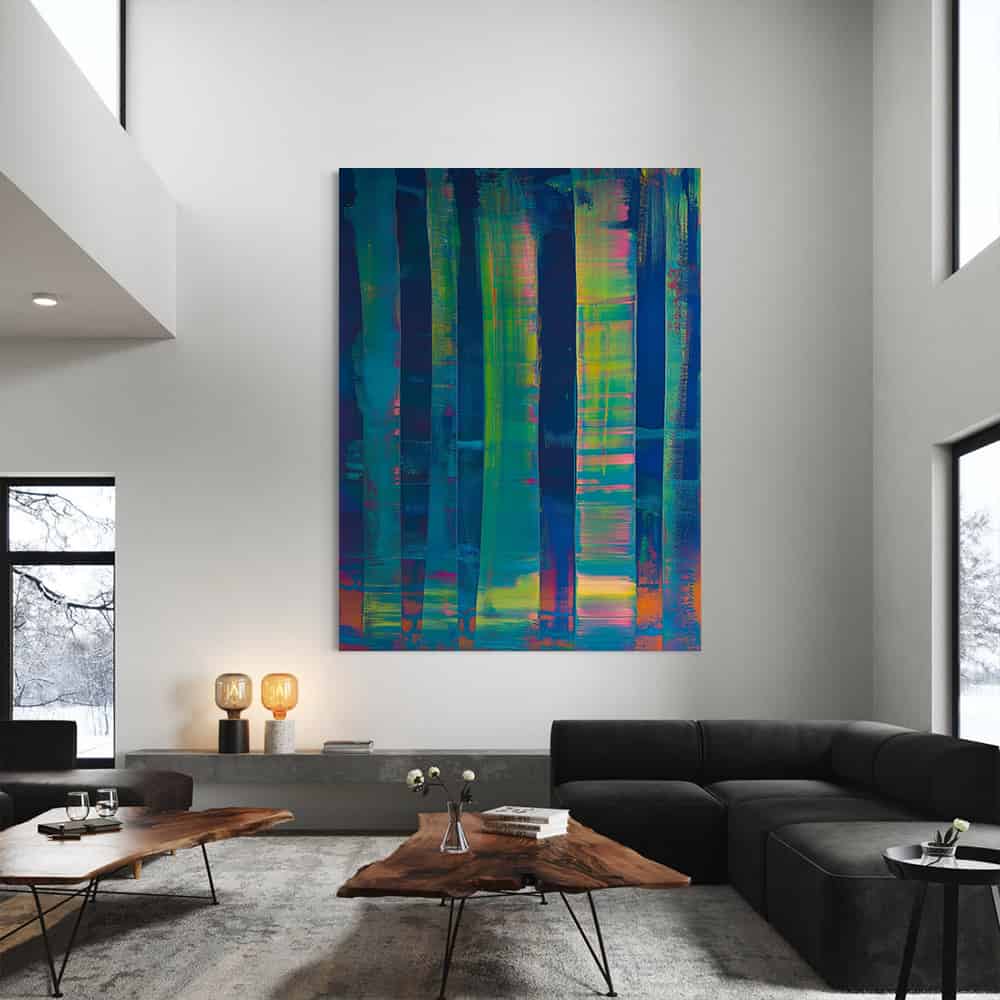 COLOR ABSTRACT ART "VIVID GLITCH"
