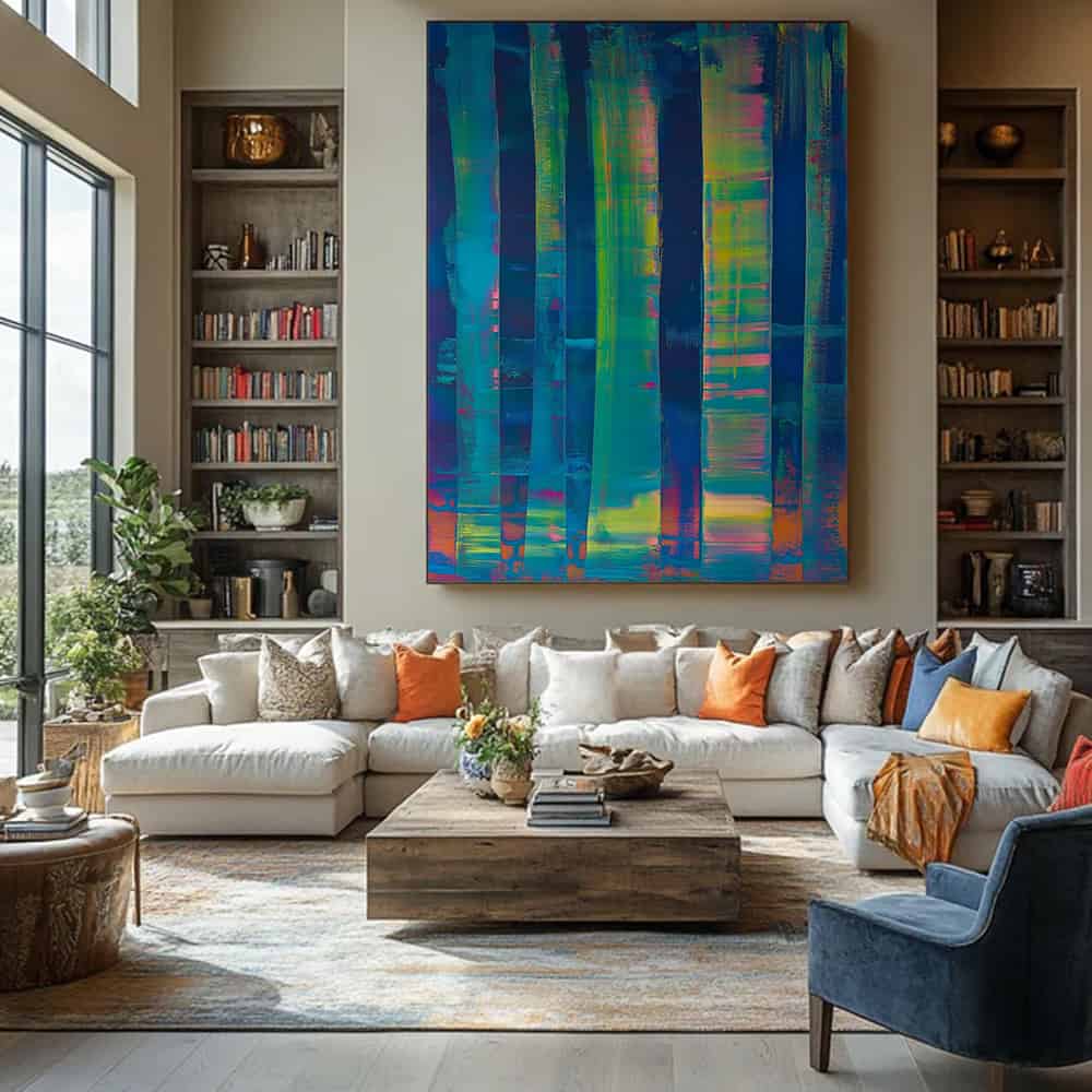 COLOR ABSTRACT ART "VIVID GLITCH"