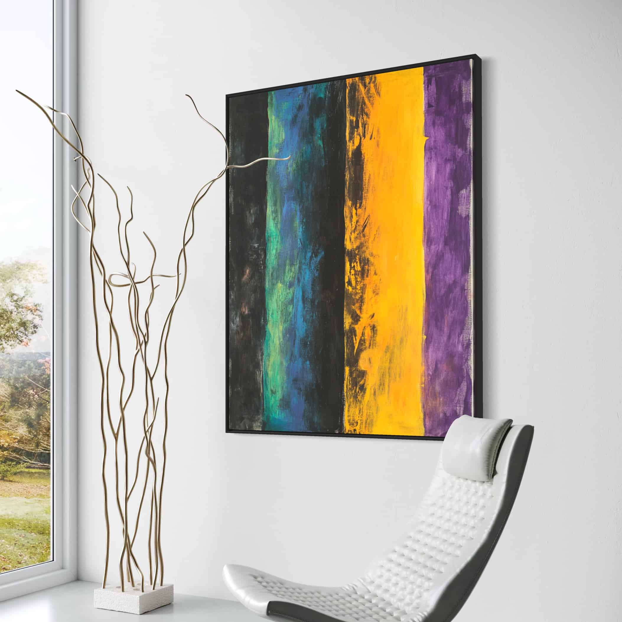 COLOR FIELD PAINTING: "PRIMAL SPECTRUM"