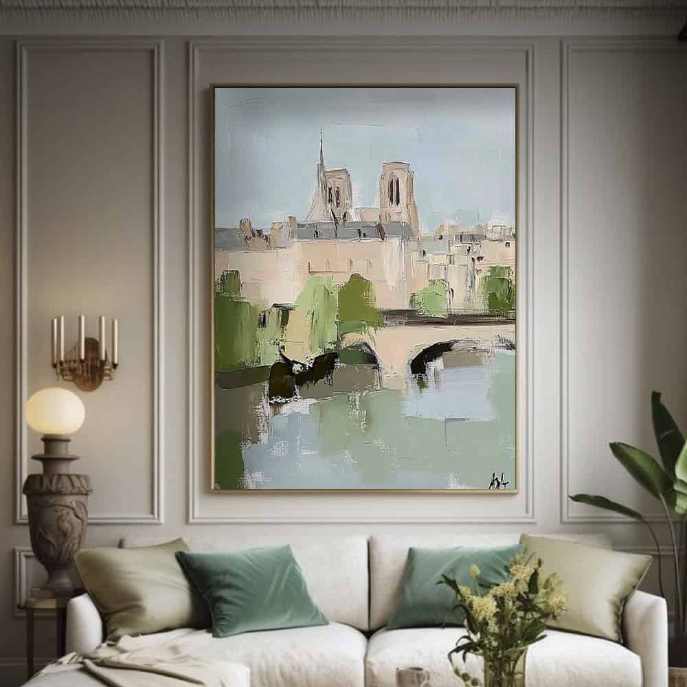CONTEMPORARY IMPASTO "ECHOES OF NOTRE DAME"