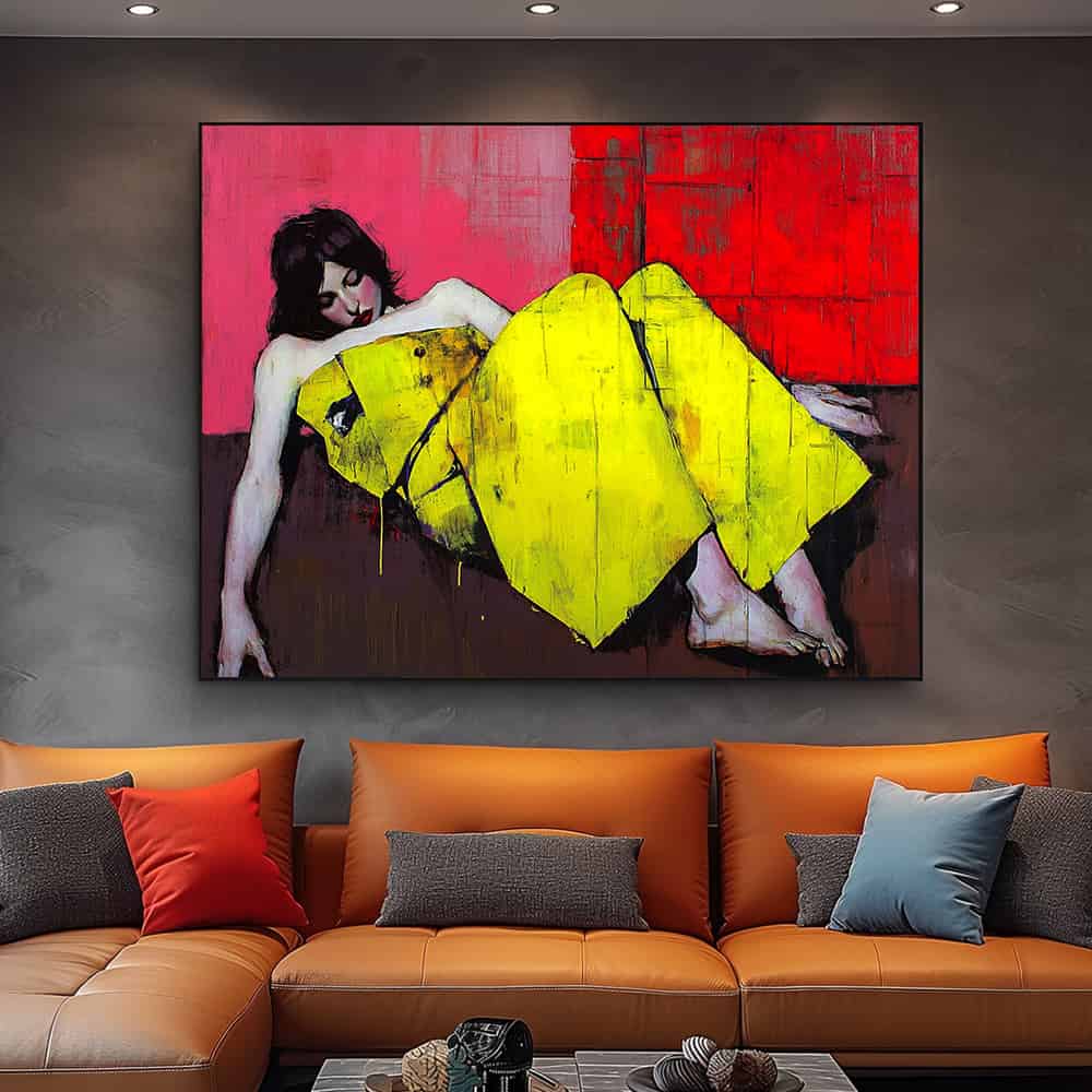 EXPRESSIONIST FIGURATIVE ART "ACID REPOSE"