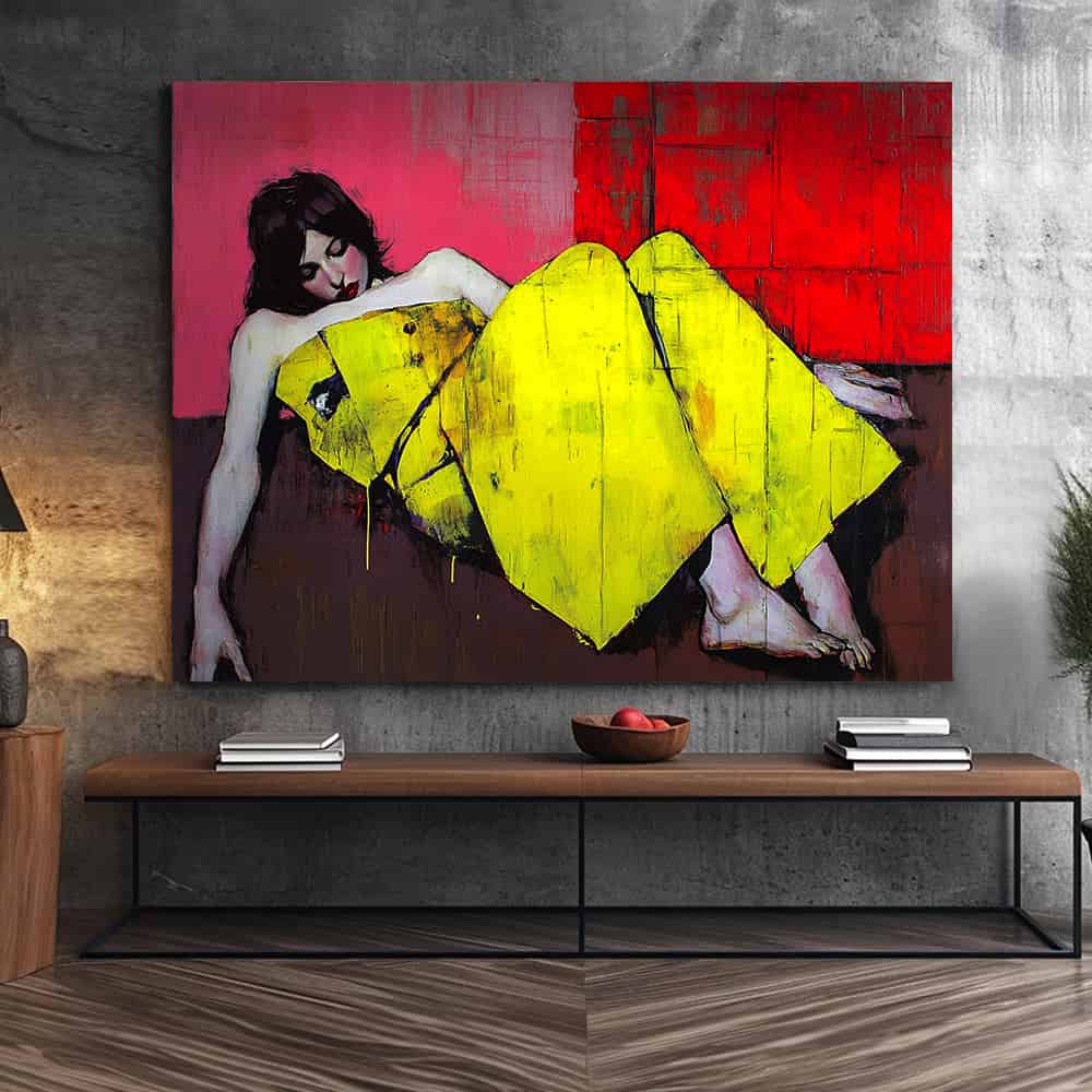 EXPRESSIONIST FIGURATIVE ART "ACID REPOSE"