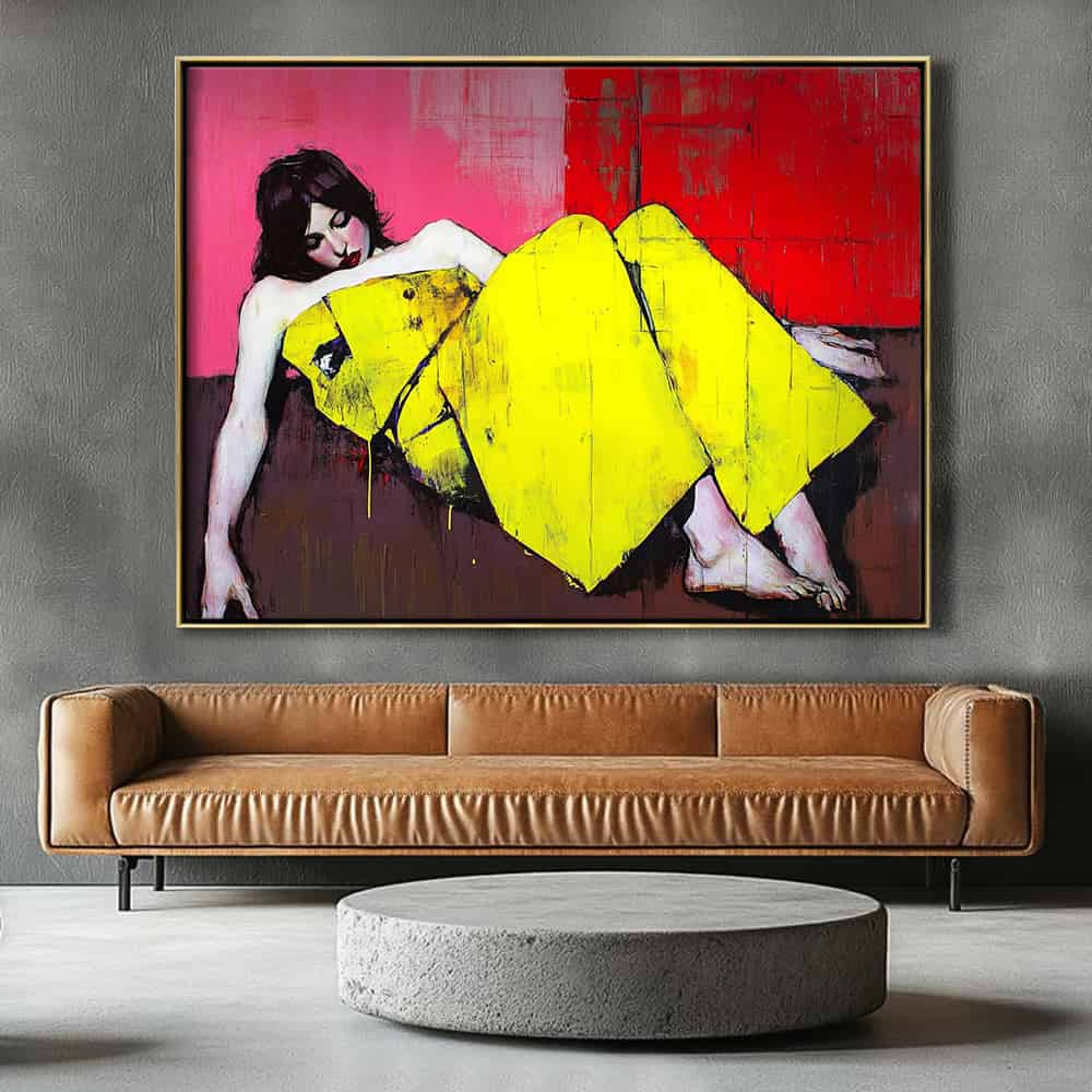 EXPRESSIONIST FIGURATIVE ART "ACID REPOSE"