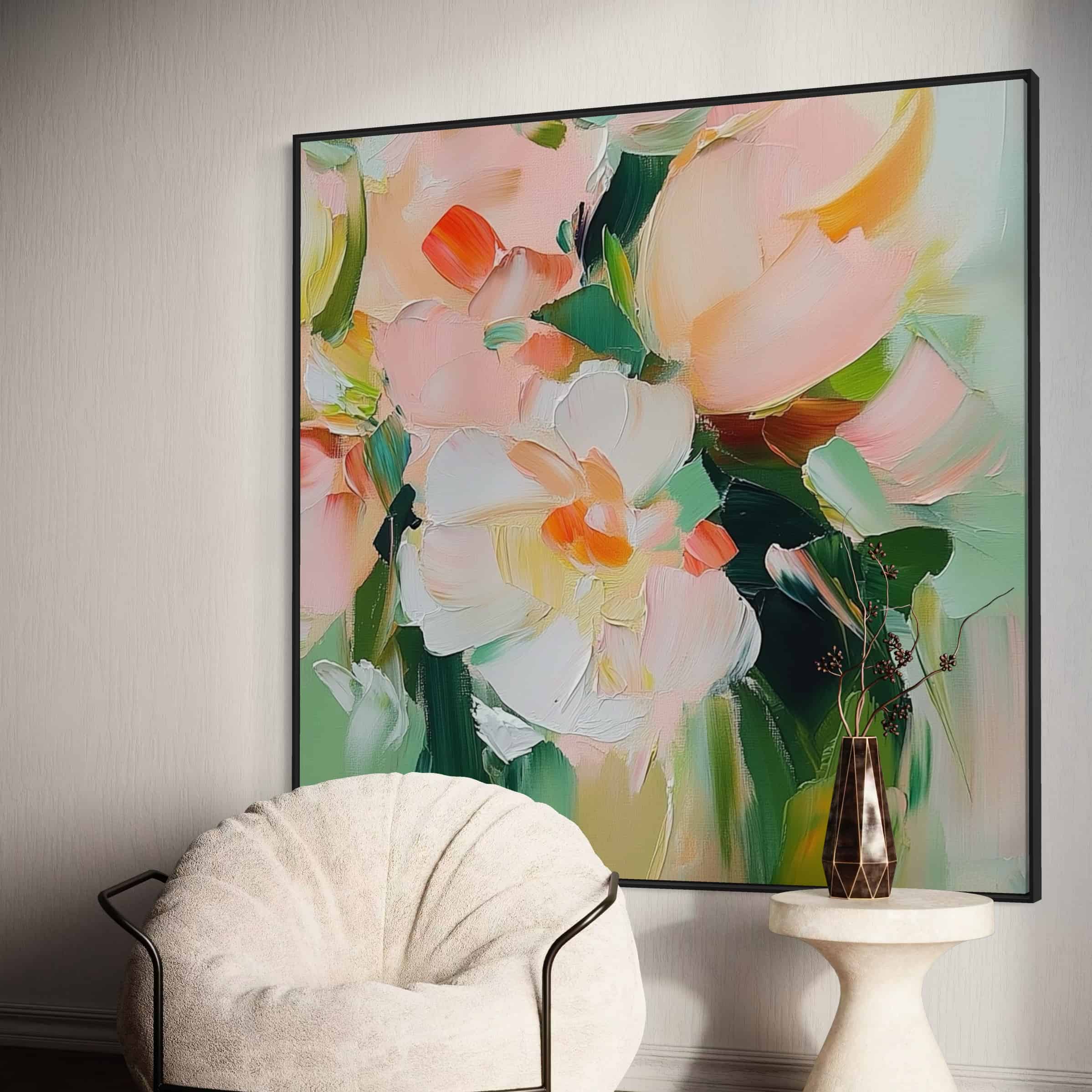 COLOR ABSTRACT ART "GENTLE POSIES"