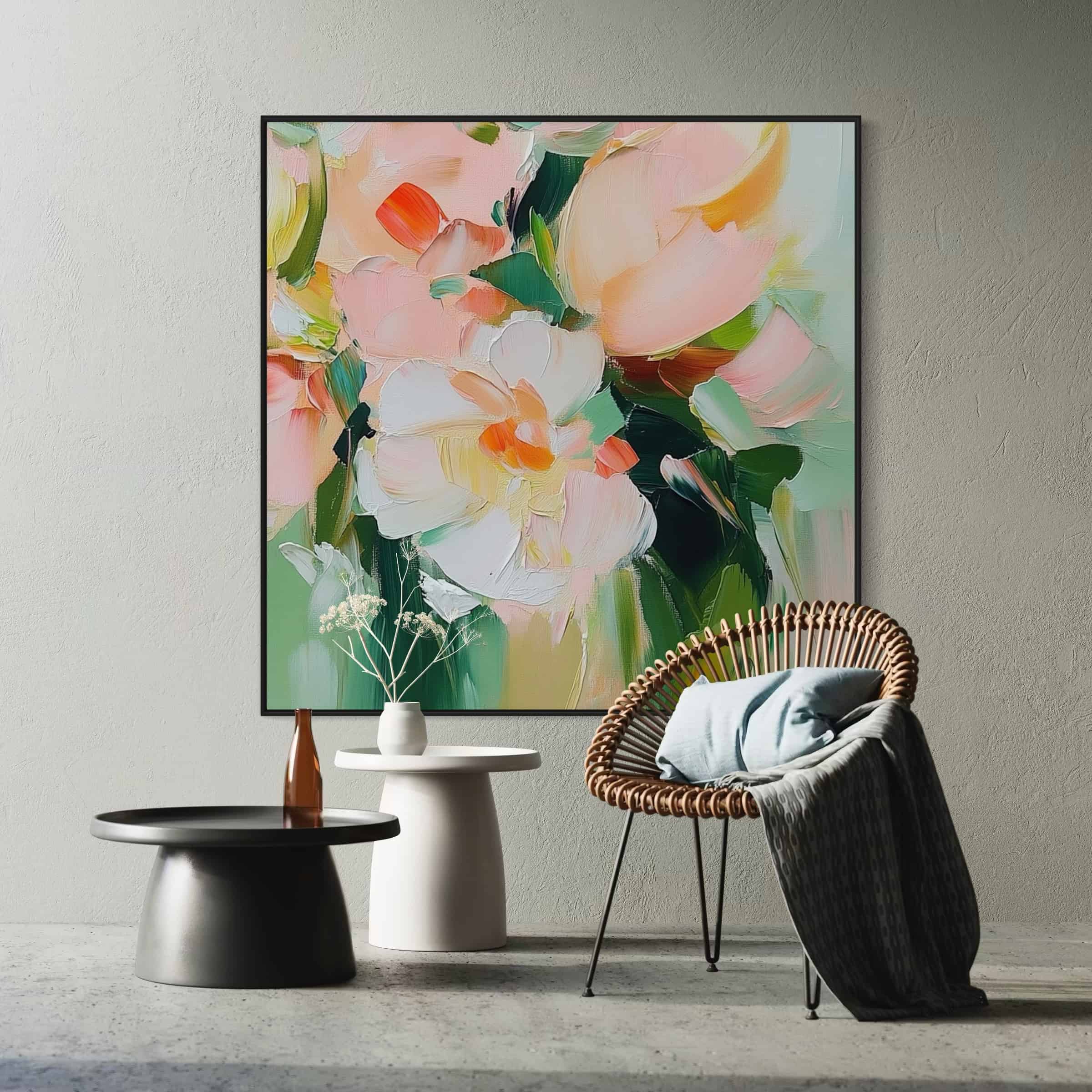 COLOR ABSTRACT ART "GENTLE POSIES"